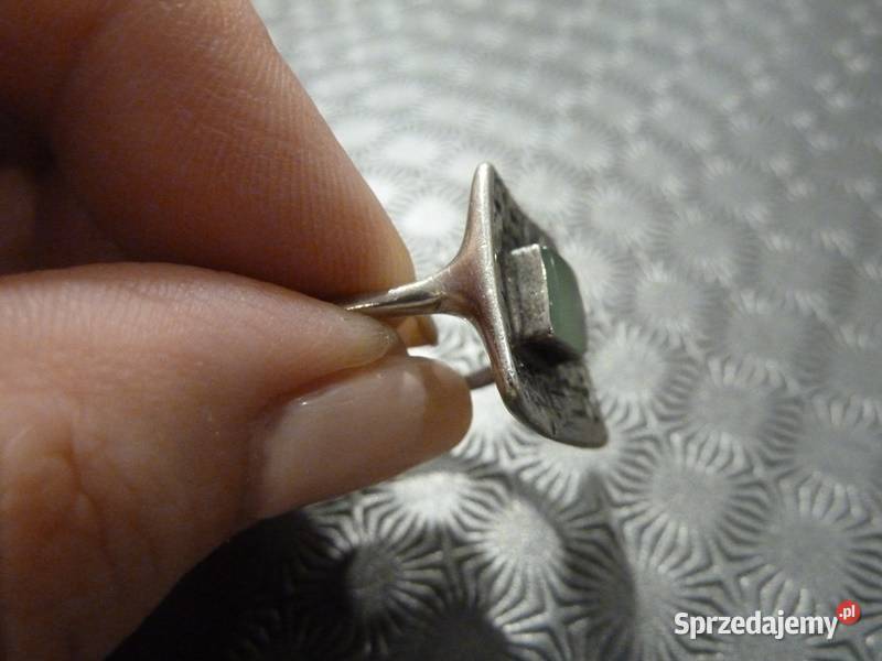 srebrny pierścionek Hałatek Radom