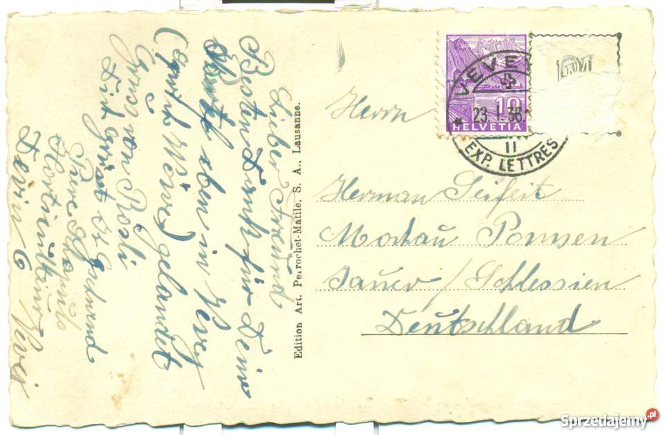 VEVEY VUE GENERALE Postkarte Ostrów Wielkopolski