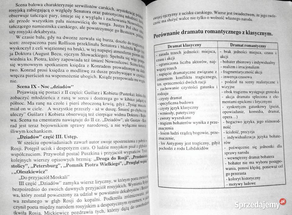 Ściąga Język polski 6 Romantyzm Tersa Bojczewska Chełm