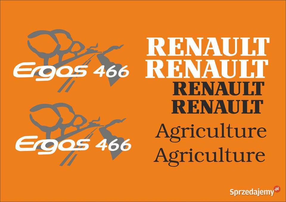 Naklejki Renault Ergos 466 i inne modele mocne