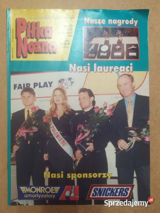 Tygodnik Piłka Nożna rocznik 1996 kompletny Łódź