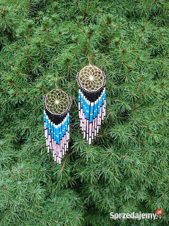 KOLCZYKI KORALIKOWE MANDALA wielkopolskie Poznań sprzedam