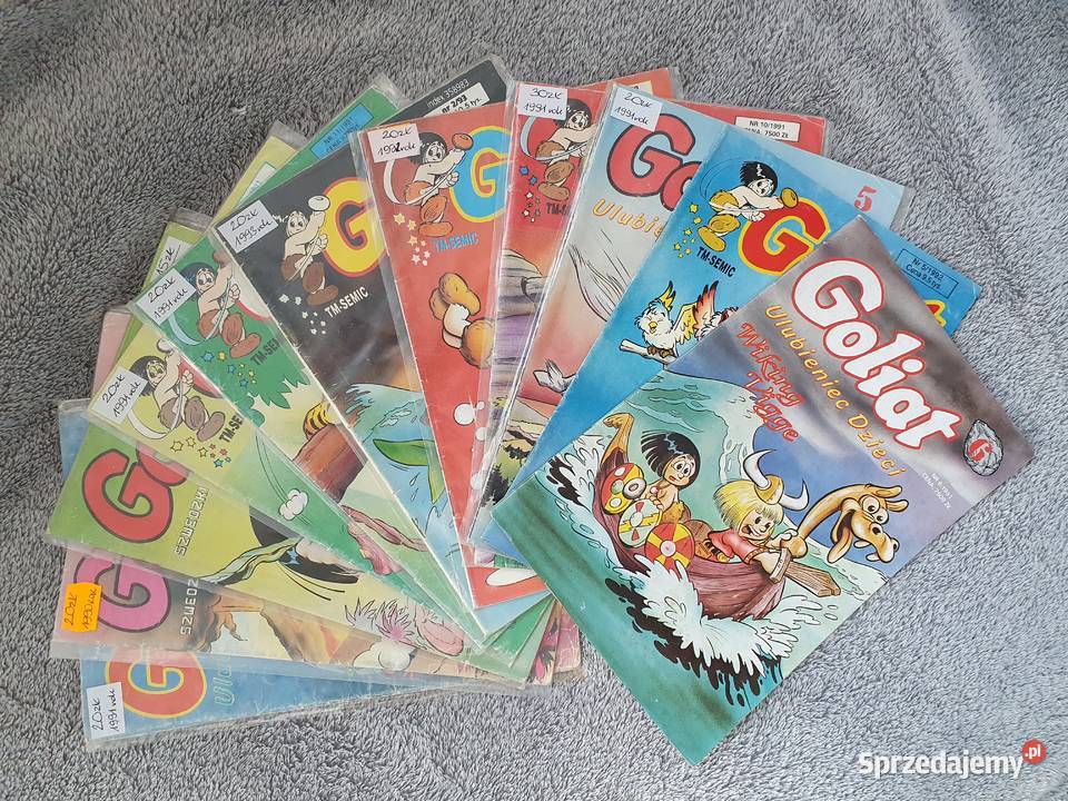 Goliat zestaw 10 komiksów dzieci lata 90te pomorskie Gdynia