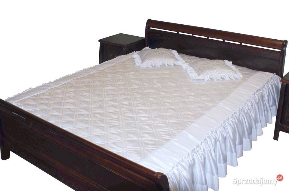 Narzuta na łóżko z falbanami Złota Pruszków