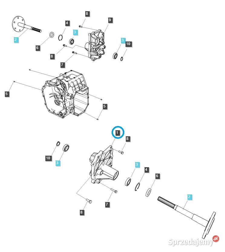 Obudowa przekładni lewa TRG480 LS Tractor