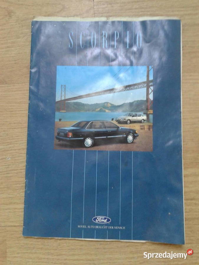 Folder reklamowy ford skorpio 1992r sprzedam