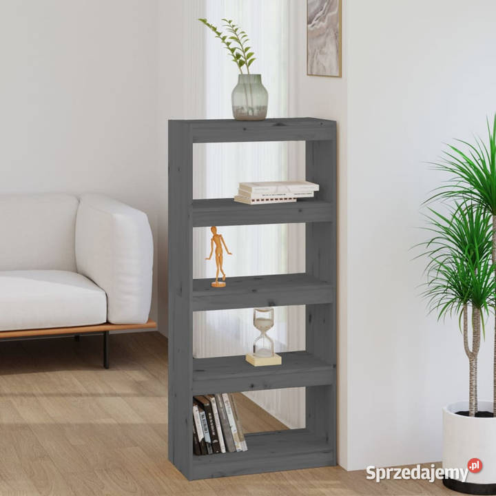 Regał na książkiprzegroda szary 60x30x1355 Regały Warszawa