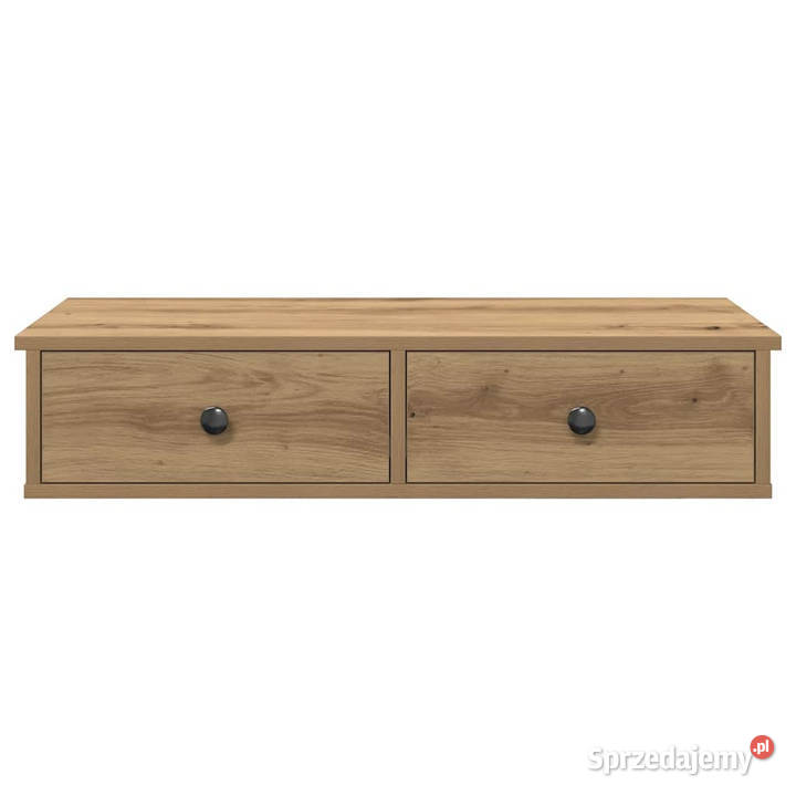 Półka ścienna z szufladami dąb artisian 80x31x17 mazowieckie Warszawa