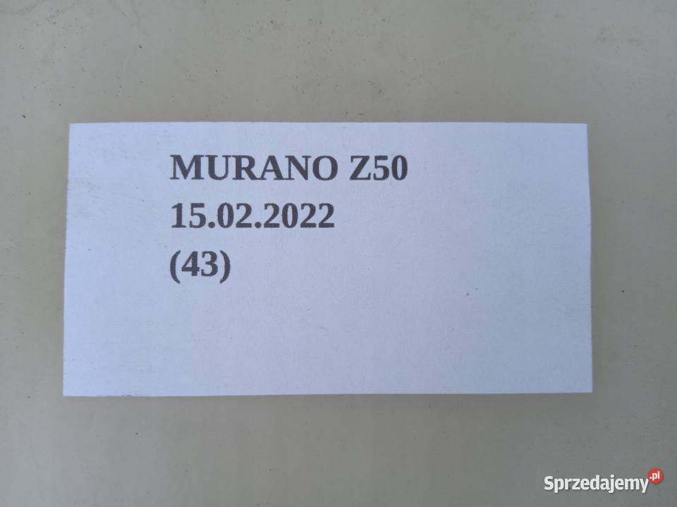 ZBIORNIK SPRYSKIWACZY NISSAN MURANO Z50 osobowe Nowy Tomyśl