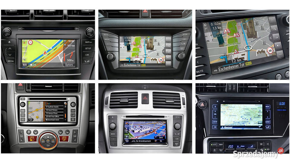 Mapa do Toyota Touch Go 1 2 z USB 2023 Nowość Olsztyn