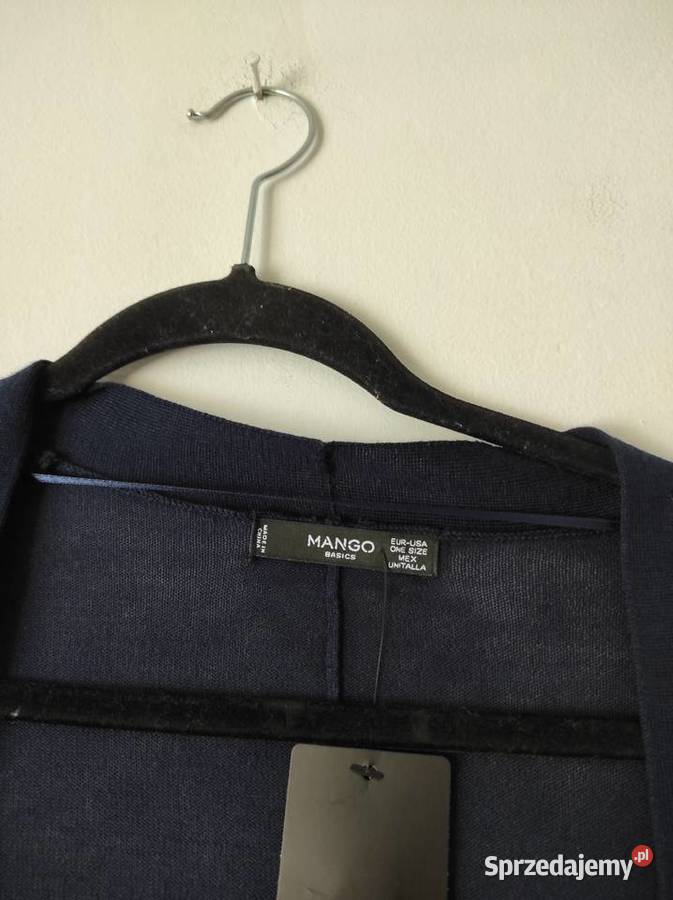 nowy onesize kardigankimono granatowo biały Białka sprzedam