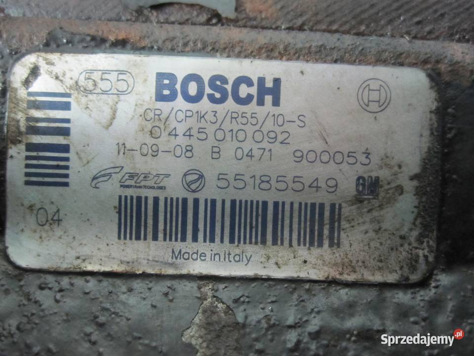 Fiat COMBO 13 CDTI 11r 75 Z13DTJ pompa wtryskowa osobowe