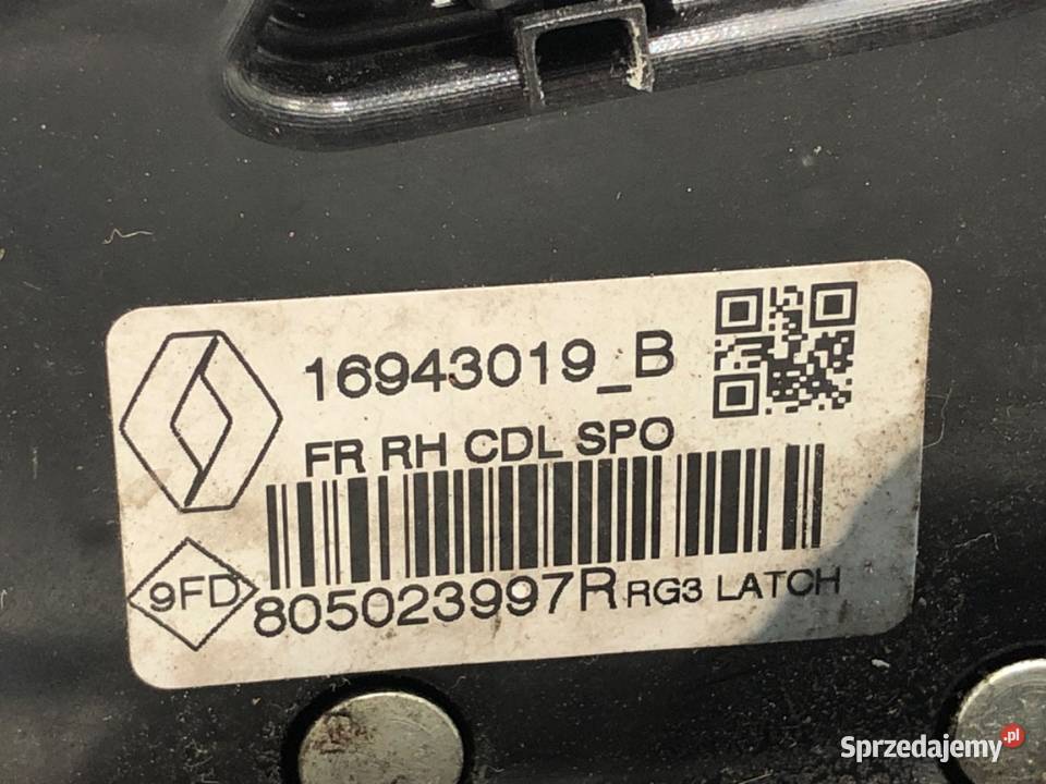 ZAMEK DRZWI PRAWY PRZÓD RENAULT MEGANE IV