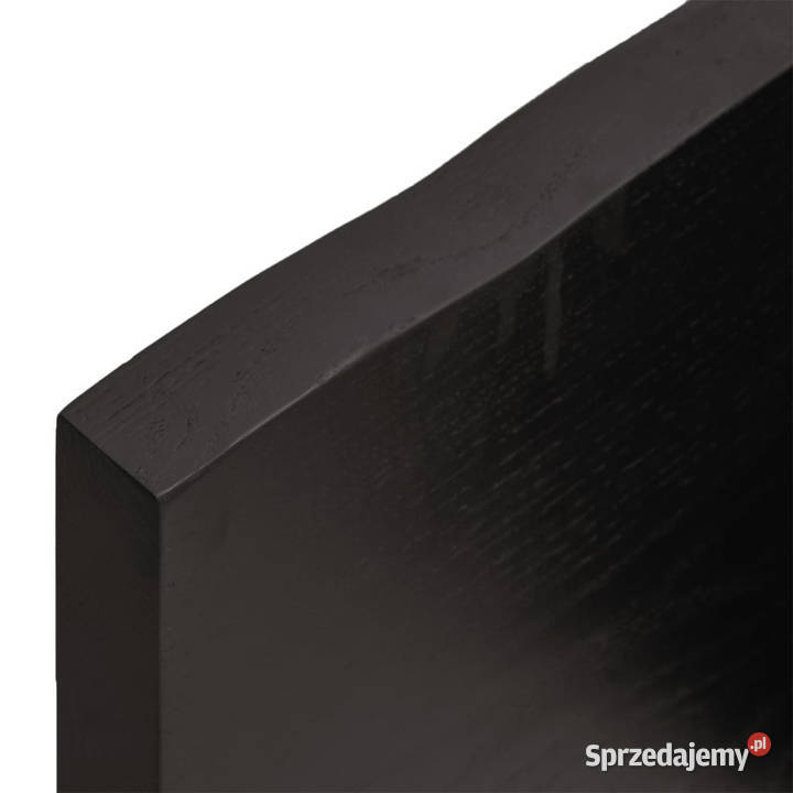 Blat stołu ciemnobrązowy 220x60x24 lite drewno
