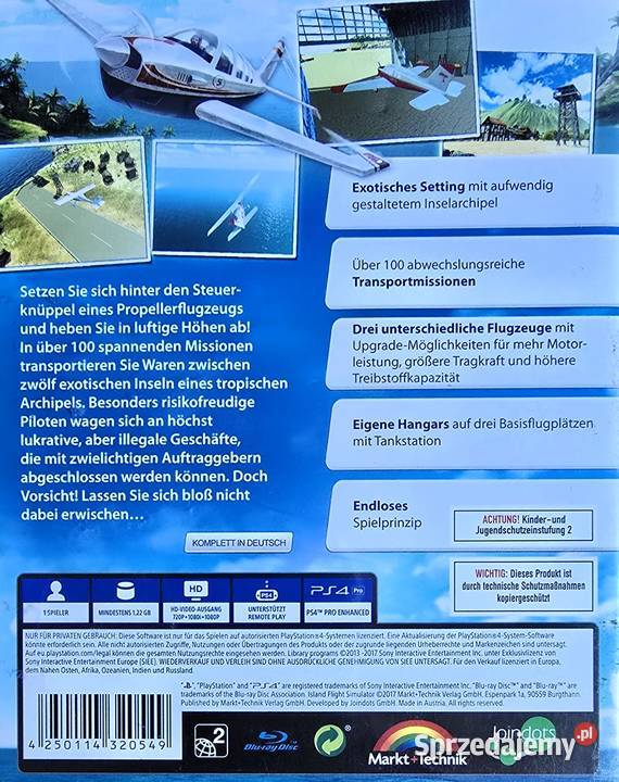 ISLAND FLIGHT SIMULATOR PLAYSTATION 4 3+ Kraków