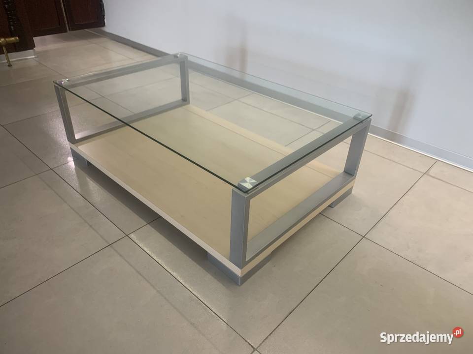 SZKLANA ŁAWA STOLIK OKOLICZNOŚCIOWY Z NIEMIEC 36cm Stoliki kawowe i ławy Kalety