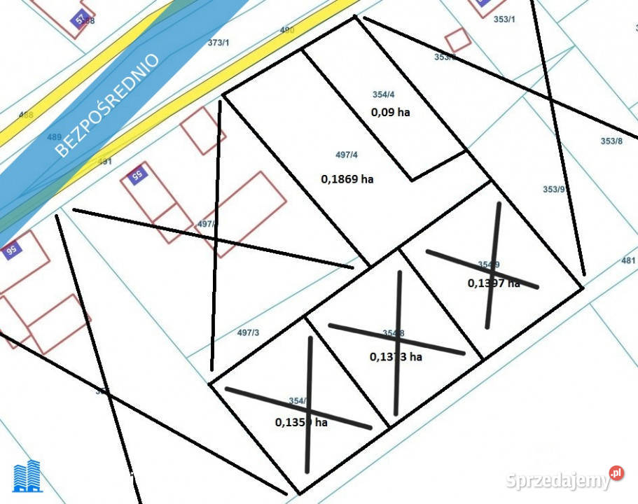 Działki na sprzedaż Gościce