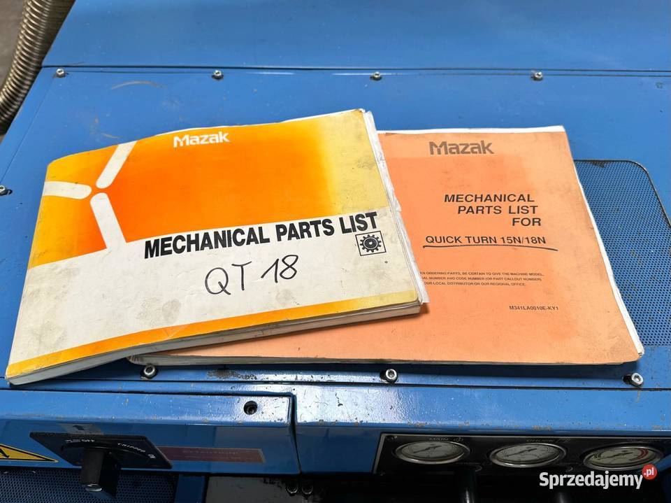 Tokarka CNC MAZAK QT 18 N pracowała w plastiku z lubuskie Zabór