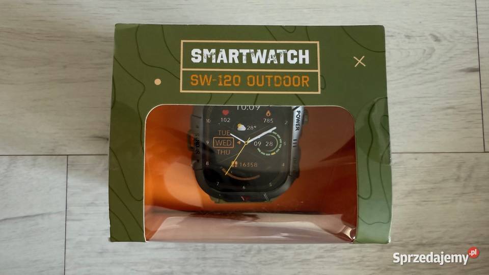 NOWY smartwatch zegarek zielony SW120 outdoor Łódź