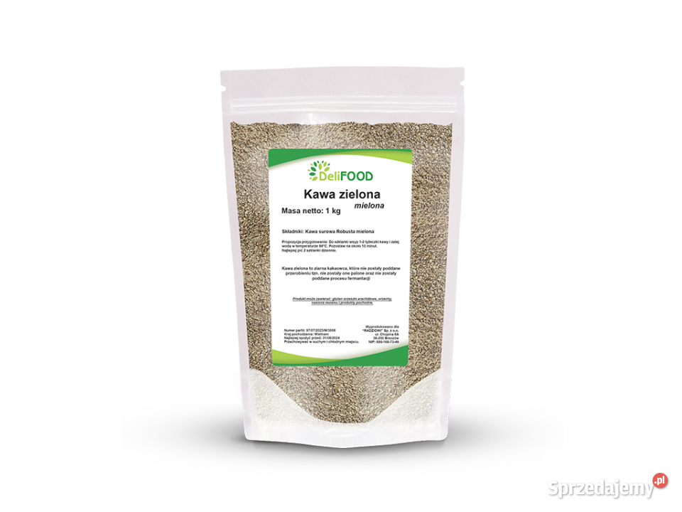 Kawa zielona mielona 1 Pozostałe Brzozów