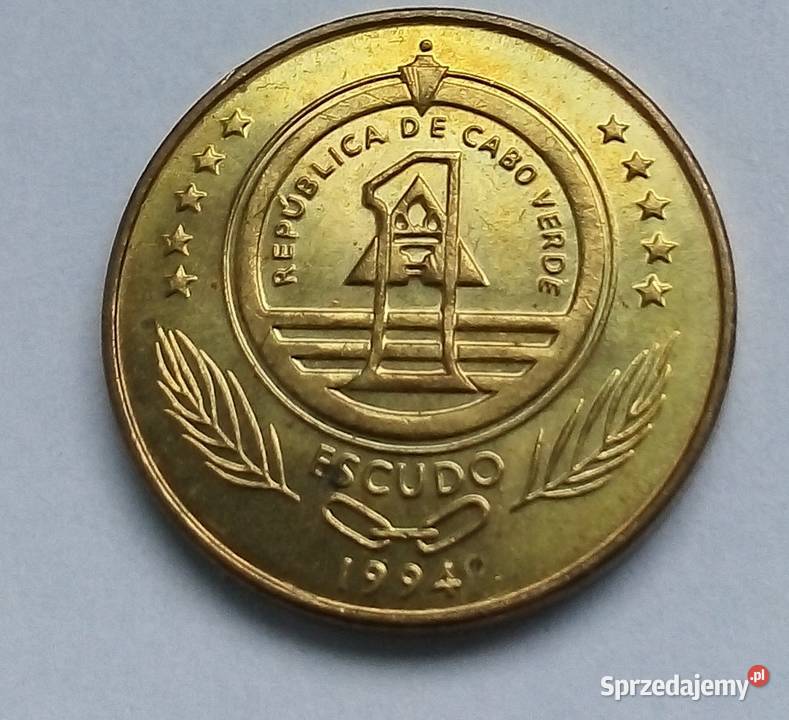 CABO VERDE1 ESCUDO1994 r ŻÓŁW Legionowo