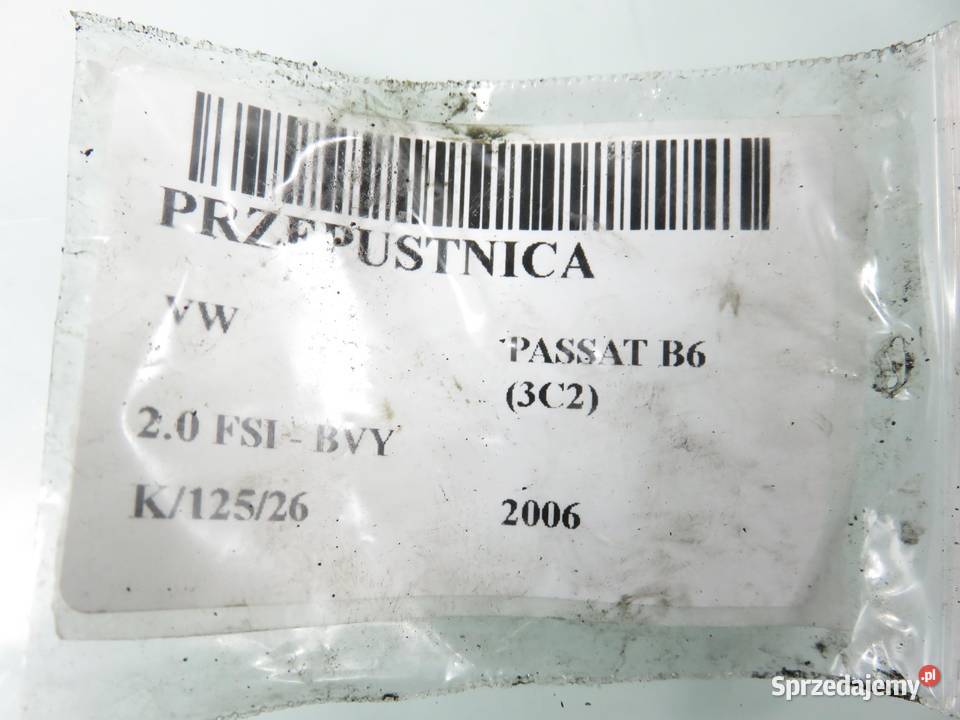 PRZEPUSTNICA VW PASSAT B6 20 FSI 06F133062B Motoryzacja