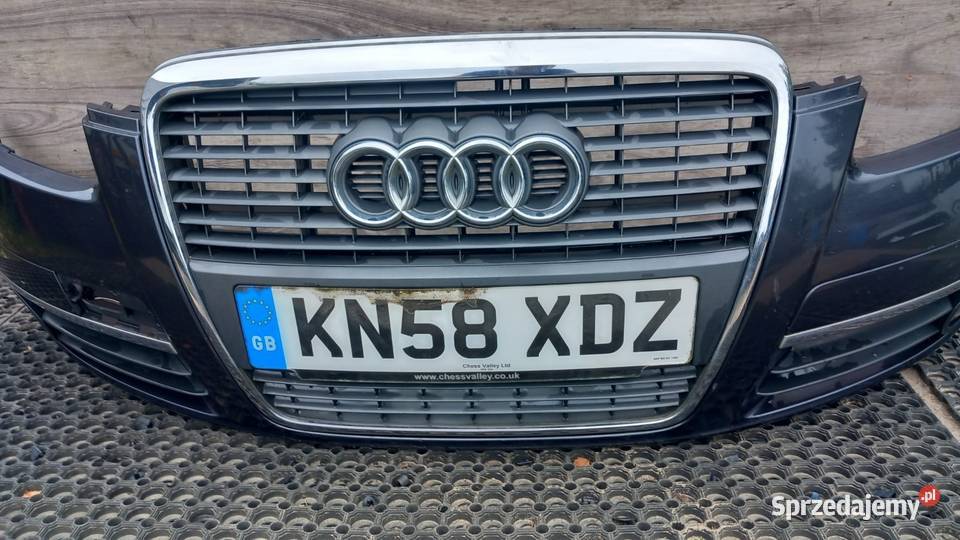 AUDI A6 C6 ZDERZAK PRZÓD HALOGEN Zbierkowo