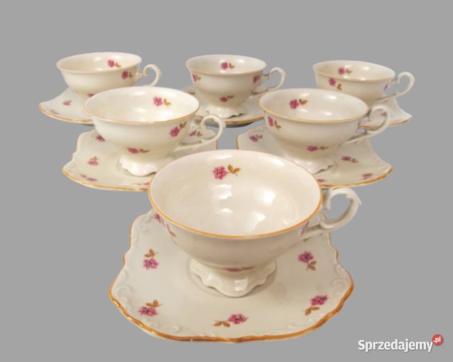 Serwis kawa Koenigszelt Jaworzyna Śląska lata Porcelana i szkło Bronisze