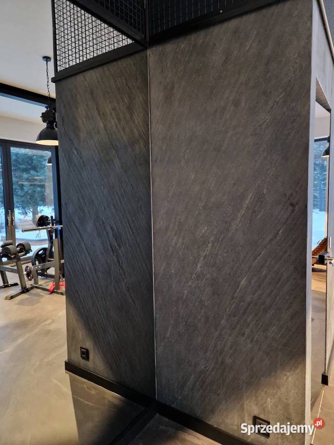 Czarna okładzina kamienna na ścianę Ocean Black