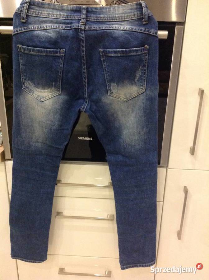 Spodnie Jeans Damskie r M Dziury j nowe Spodnie Nowa Sól