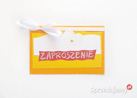 pomarańczowe zaproszenie puste boho zaproszenia Biuro Olsztyn