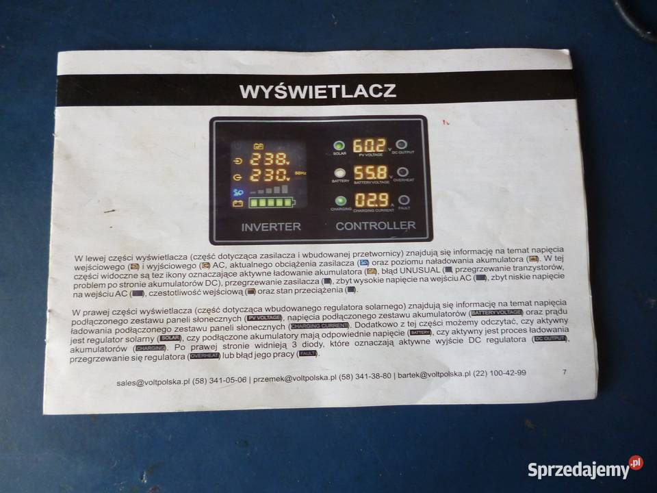 przetwornica solarna VOLTPOLSKA MPPT sprzedam