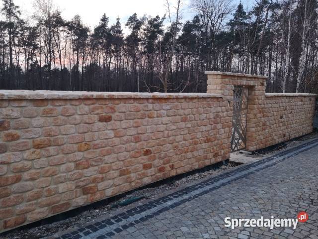 Cegła bloczek kamień łupany murowy na ściany łódzkie Radomsko