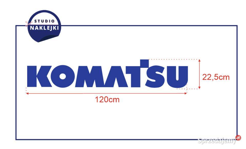 Naklejki Komatsu Granatowe Logo Logotyp Nalepka Żarki