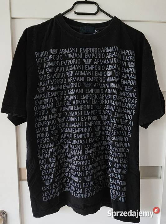 Armani bluzka EA7 L czarna Exchange t shirt Konstancin-Jeziorna
