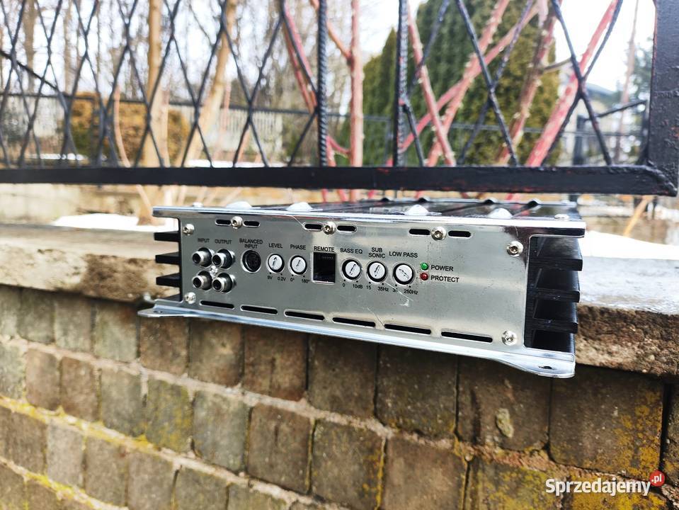 Wzmacniacz samochodowy 1 kanałowy monoblok Niegowonice