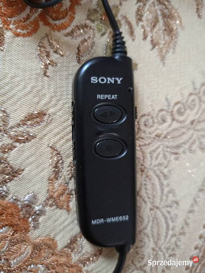 Zabytkowe Słuchawki SONY z pilotem do Walkmana wielkopolskie Drawski Młyn