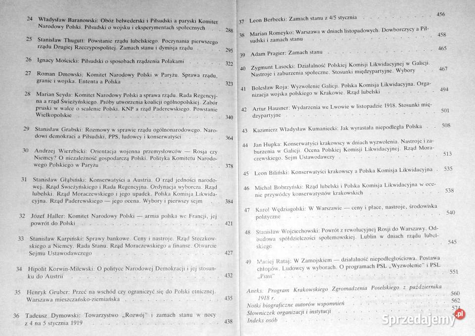 1918 We wspomnieniach mężów stanu polityków i Chełm