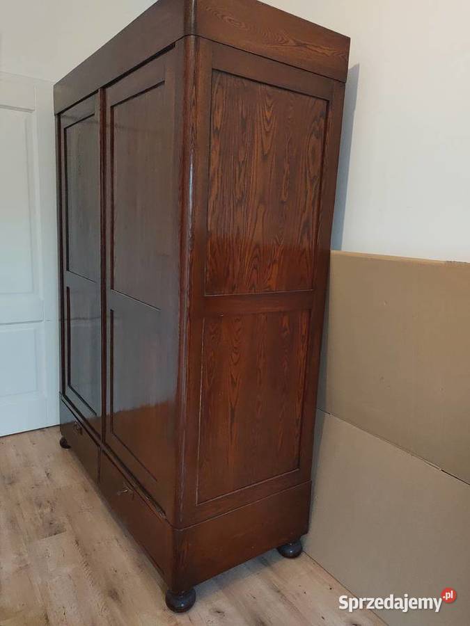 Stara drewniana szafa w stylu Biedermeier Warszawa sprzedam