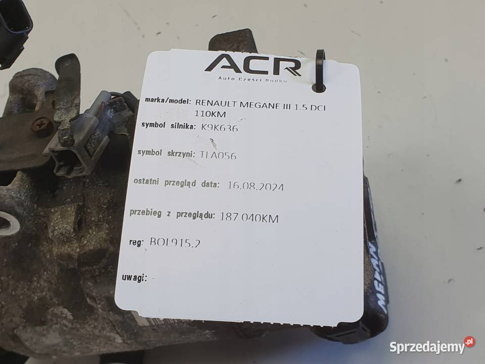 SPRĘŻARKA KLIMATYZACJI Renault Megane III 15 DCI