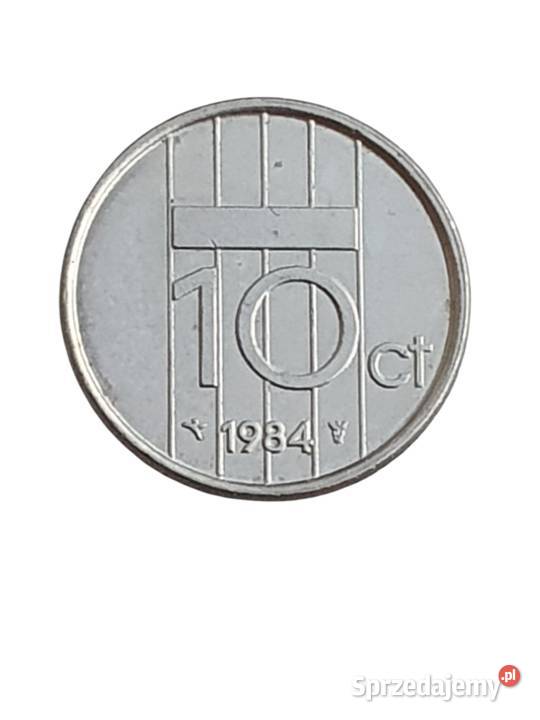 Stara moneta Holandia 10 centów 1984 unikat Cieszyn