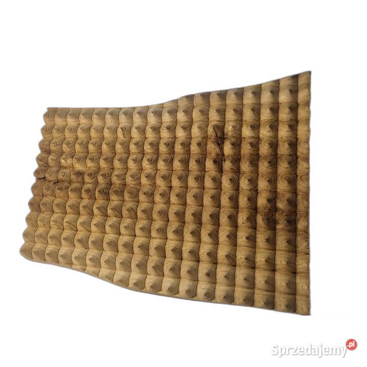 Drewniana dekoracja ścienna Panel Strukturalny Malechowo