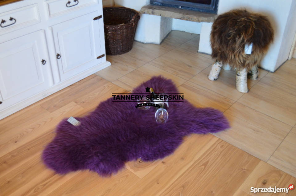 Skóra Owcza Filoetowa Dekoracyjna Naturalna Szaflary
