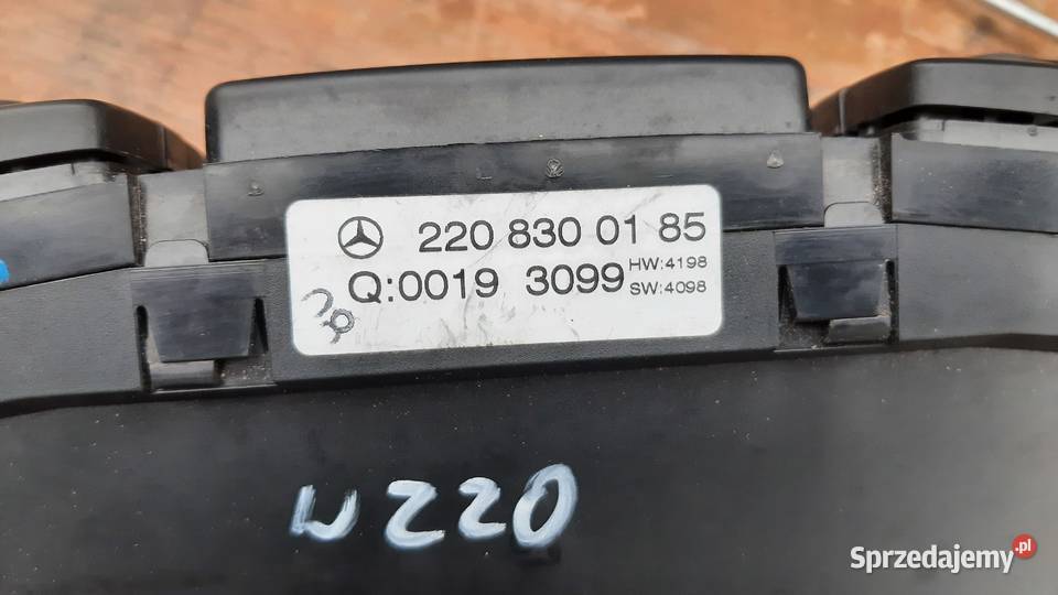 panel sterowania nawiewem klimą mercedes s w220 Korzeńsko