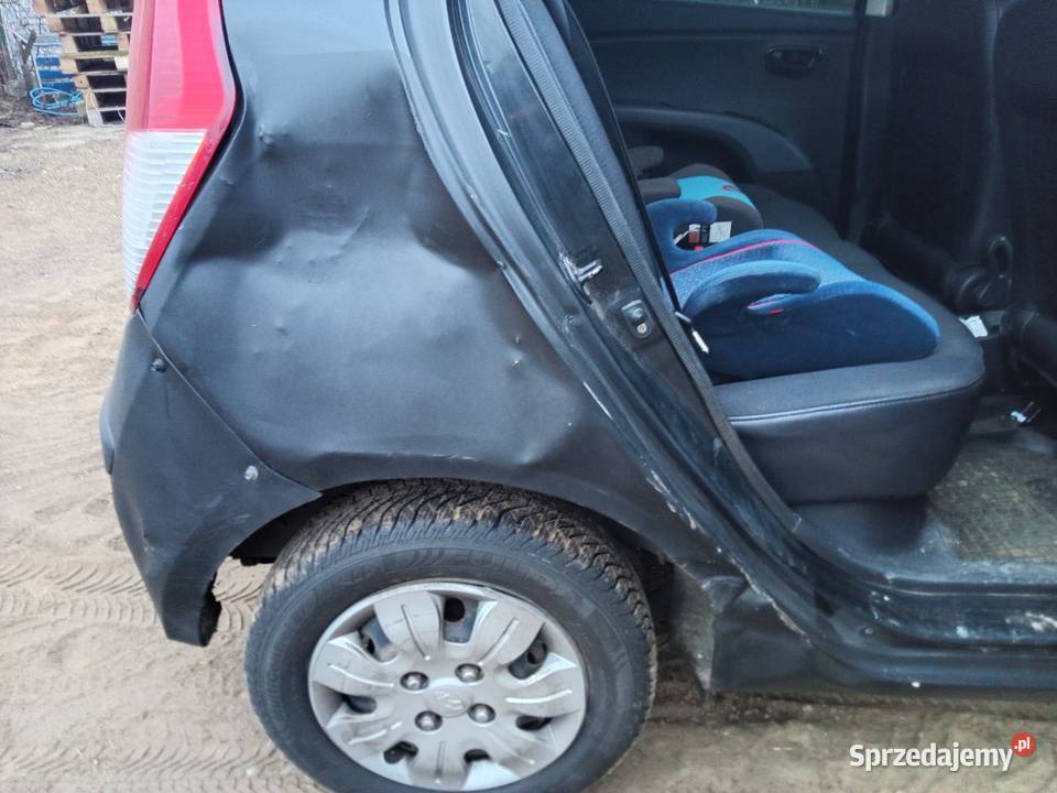 Hyundai i10 2008r uszkodzony rejestracja 2009r mazowieckie sprzedam