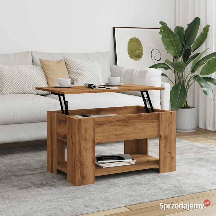 vidaXL Stolik kawowy dąb artisan 79x49x41 Drewno mazowieckie Warszawa