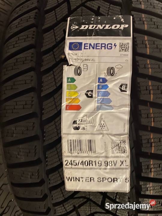 2x nowe opony zimowe Dunlop winter sport 5 Łaziska