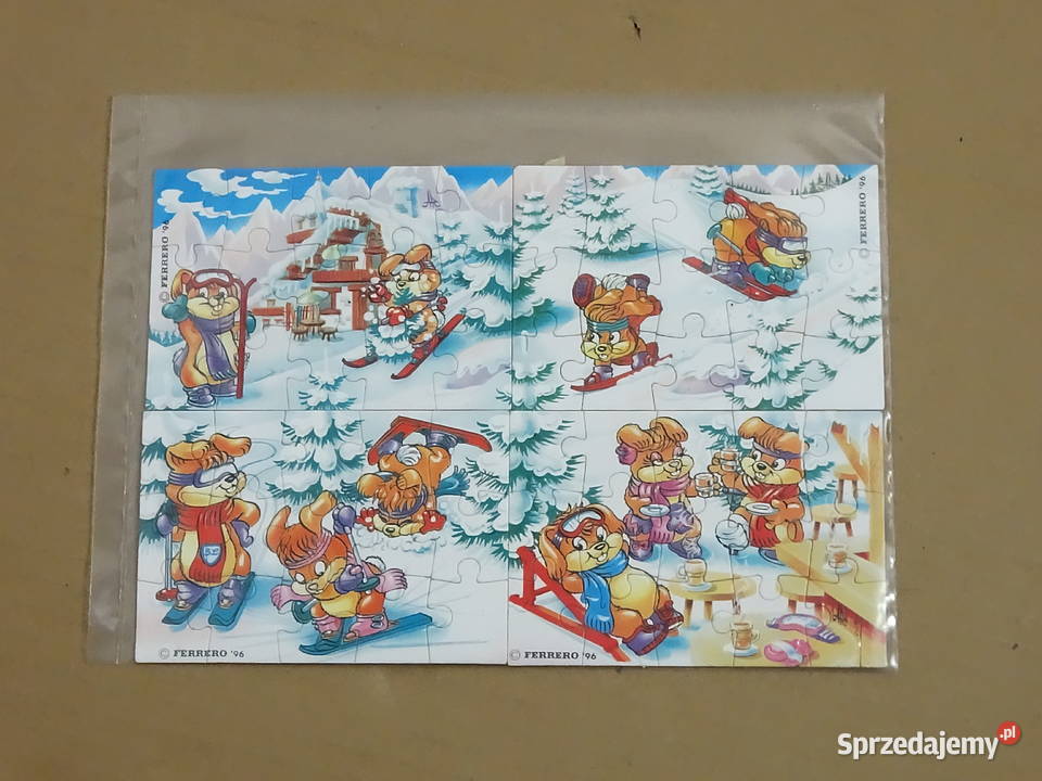 Unikat Komplet Puzzle Kinder Niespodzianka 1996 Biłgoraj