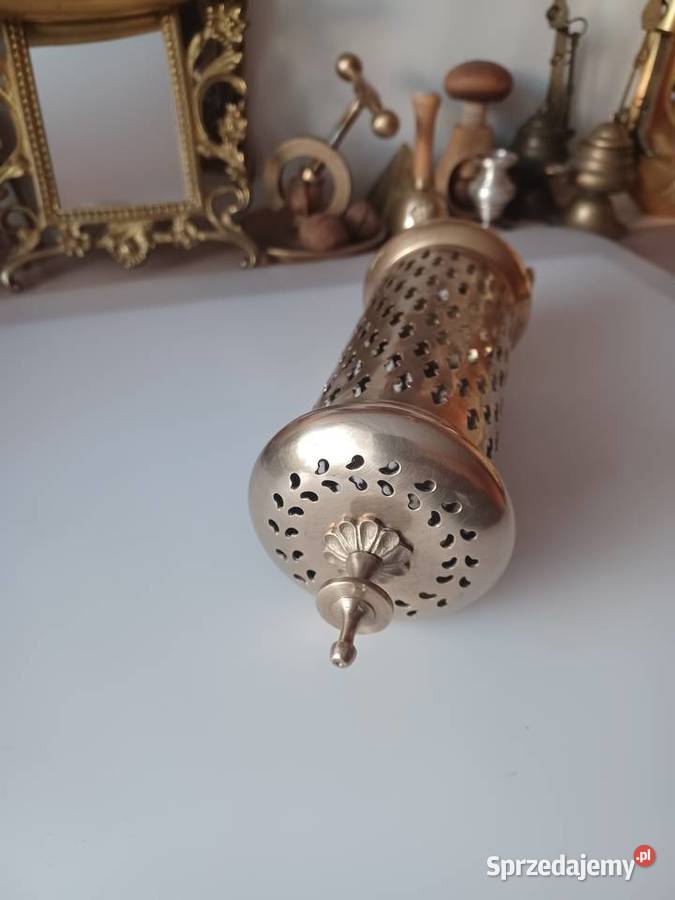 Piękny mosiężny orientalny lampion Poznań