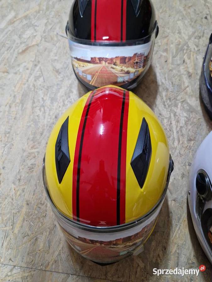 KASK rozmiar L 5960 żółty biały czarny niebieski Pozostałe Głogowa